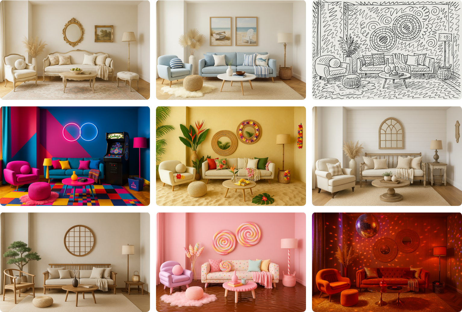 Restyle your room in seconds